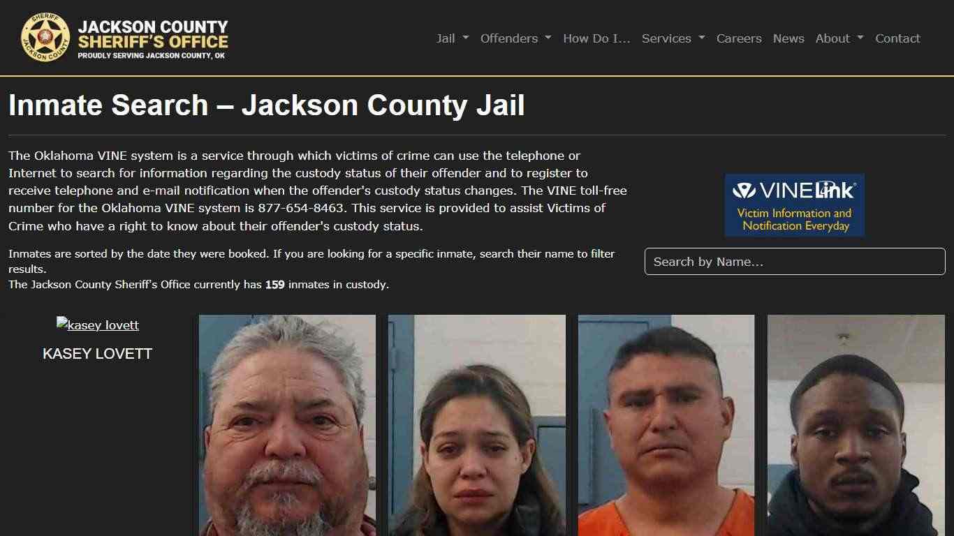 Inmate Search | Jackson County Sheriff's Office